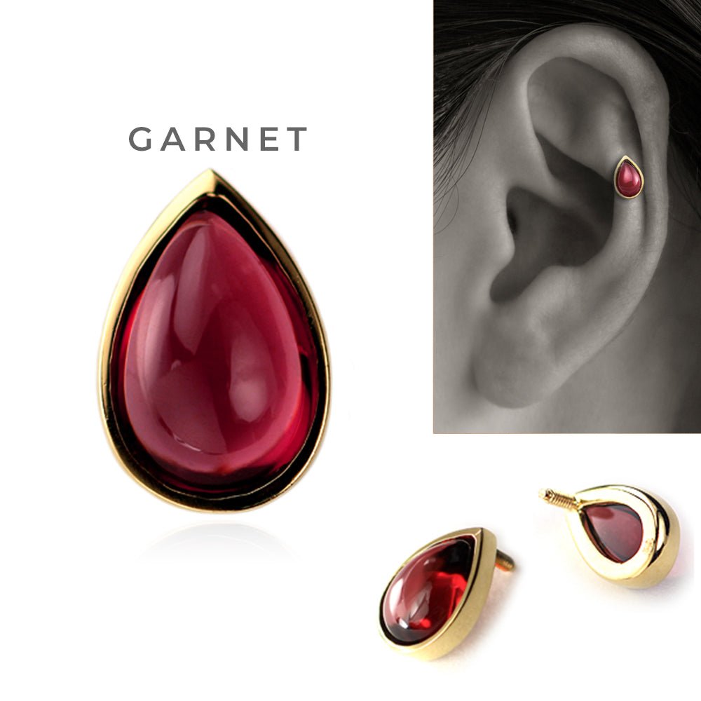K18 PearShape Cabochon