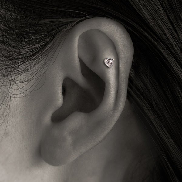 K18/Pt Heartshape Diamond
