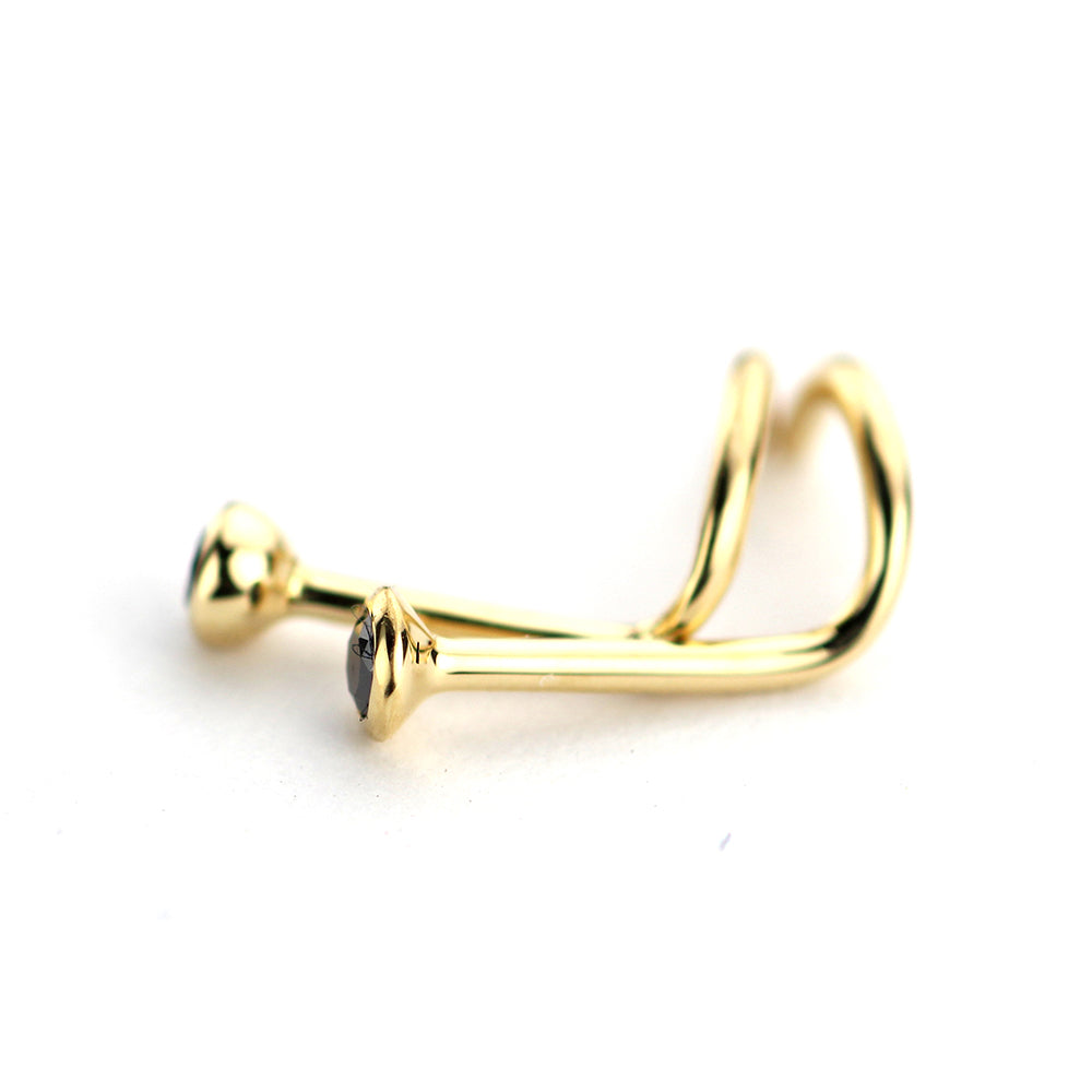 K18 Black diamond Nostril